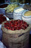 Spices on a market in China