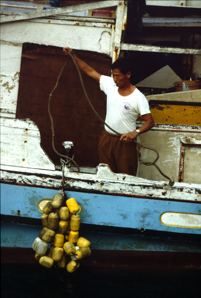 A fisherman on one of the Penghu Islands
