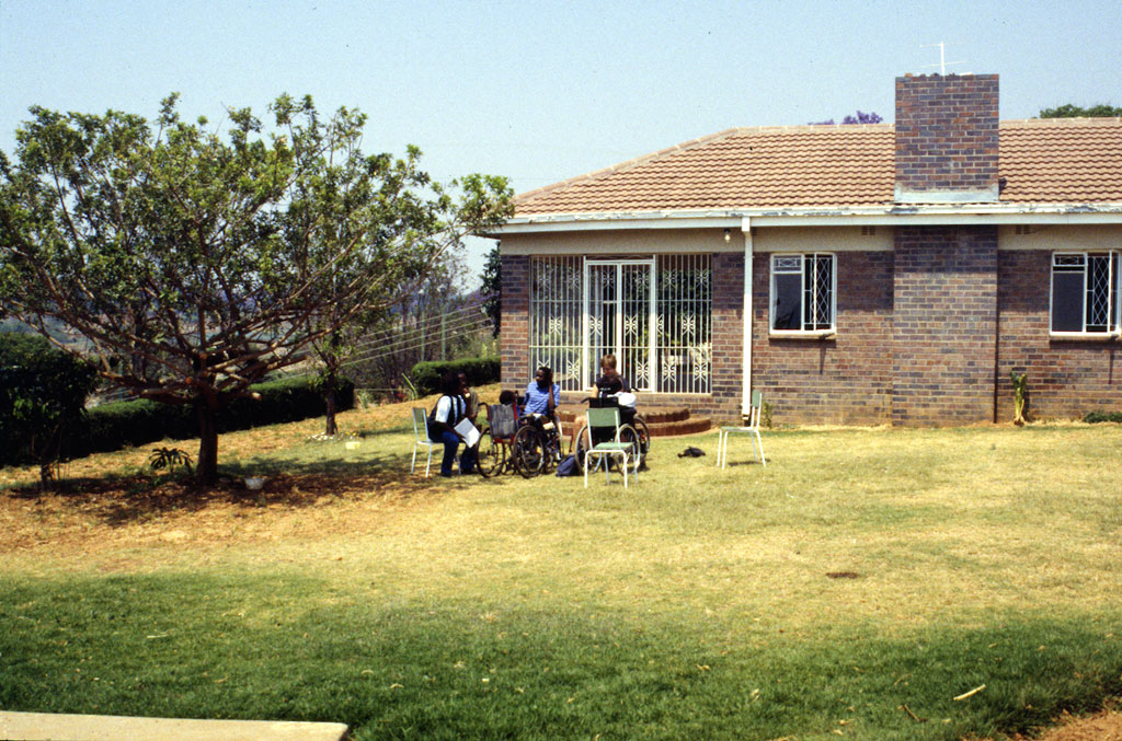 Visiting a family in a suburb of Harare